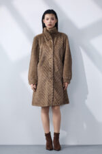 Ivory Chevron Coat - Image 6