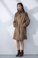 Ivory Chevron Coat - Image 7