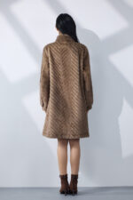 Ivory Chevron Coat - Image 5